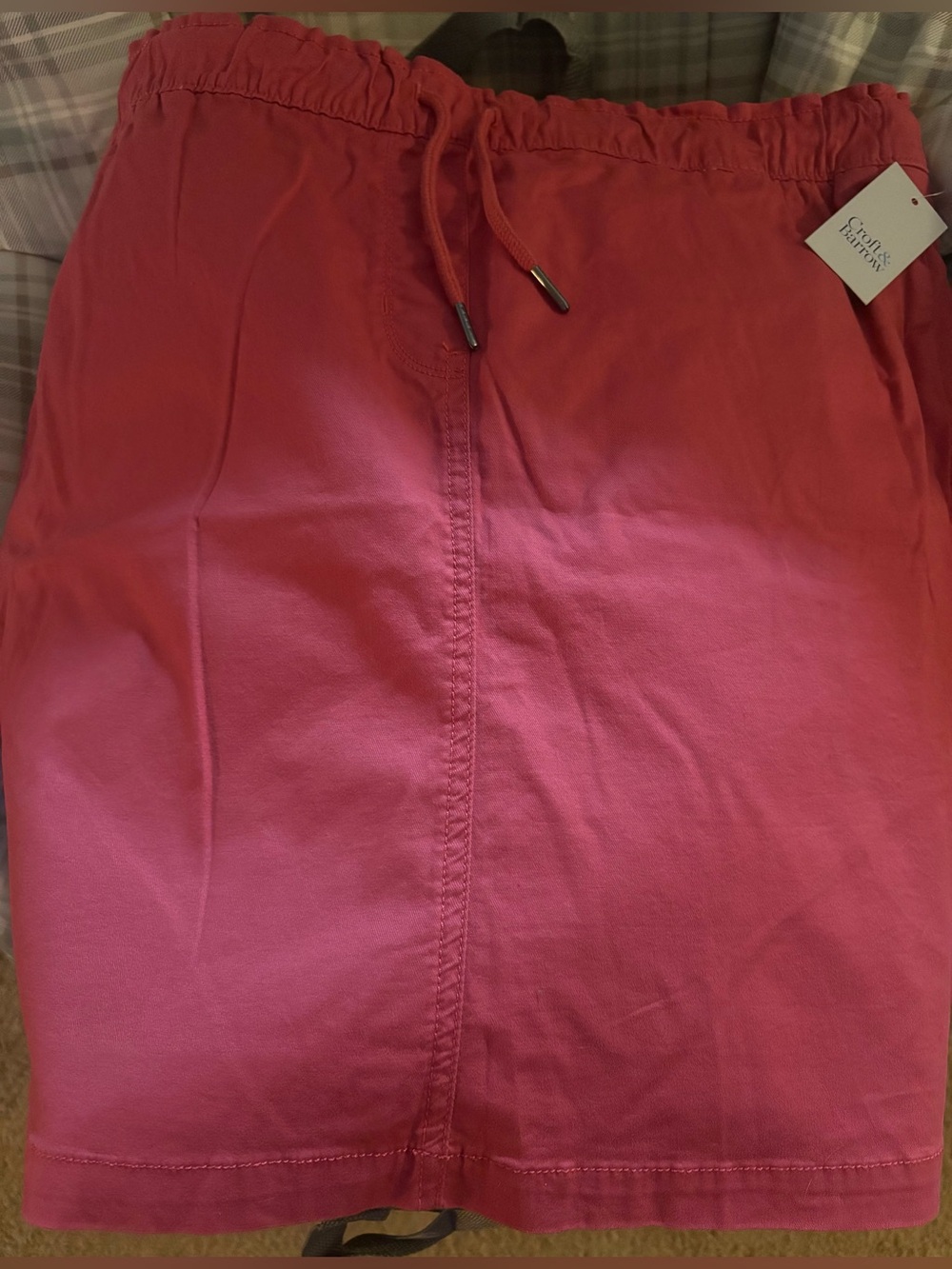 NEW! Women’s Croft&Barrow Comfort Band Drawstring Skirt - Watermelon Size 2X